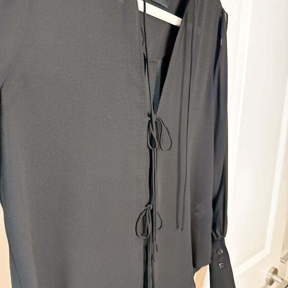 RACHEL COMEY Black Viva Crepe Meryl Blouse | 0 - Picture 8 of 13